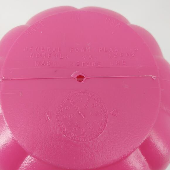 General Foam Plastics Pink Halloween Pumpkin Candy Pail Blow Mold - Picture 4 of 7
